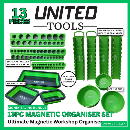 13PC Ultimate Magnetic Workshop Storage Tidy Solution