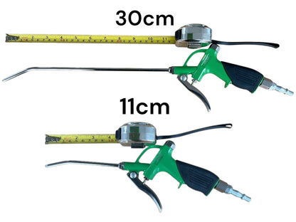 United Tools 2pc Air Blow Gun Set 1/4" BSP Airline Duster Nozzle with Adaptor