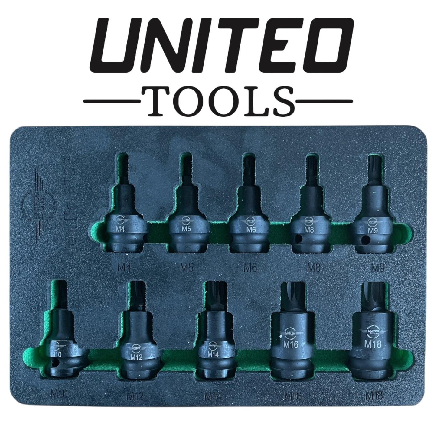 Pro Industrial IMPACT SPLINE Bit Socket Set 1/2 Dr M4-M18 6725 Vw Audi HEX