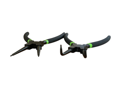 United Tools 4pc 9in Circlip Pliers Set Internal External Straight Bent