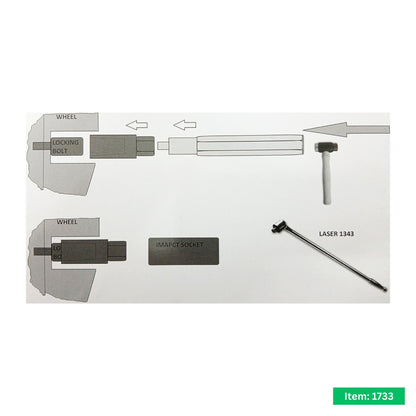 Locking Wheel Nut Remover Set