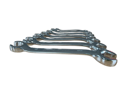 Flare Nut Spanner Set 7PC Brake Pipe Gas Fuel Spanner Flare Wrench 8-24mm