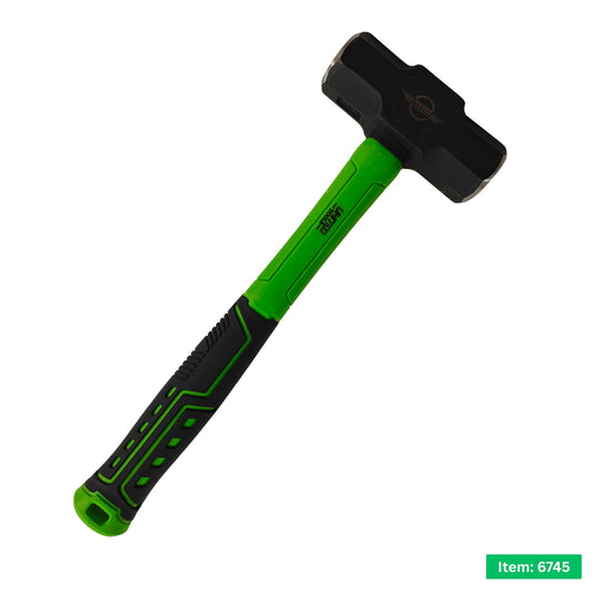 United Tools 4lb Double Faced Lump Hammer with Rubber Grip TPR Handle
