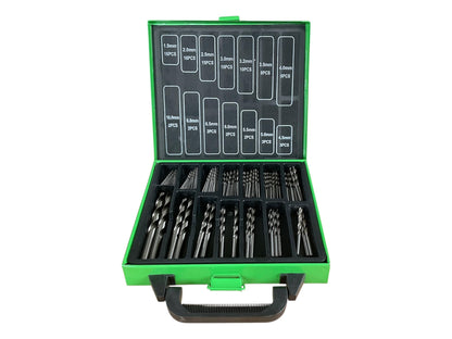 United Tools 99PC HSS-G Metric Drill Bit Set 135 Split Point Designed For Steel