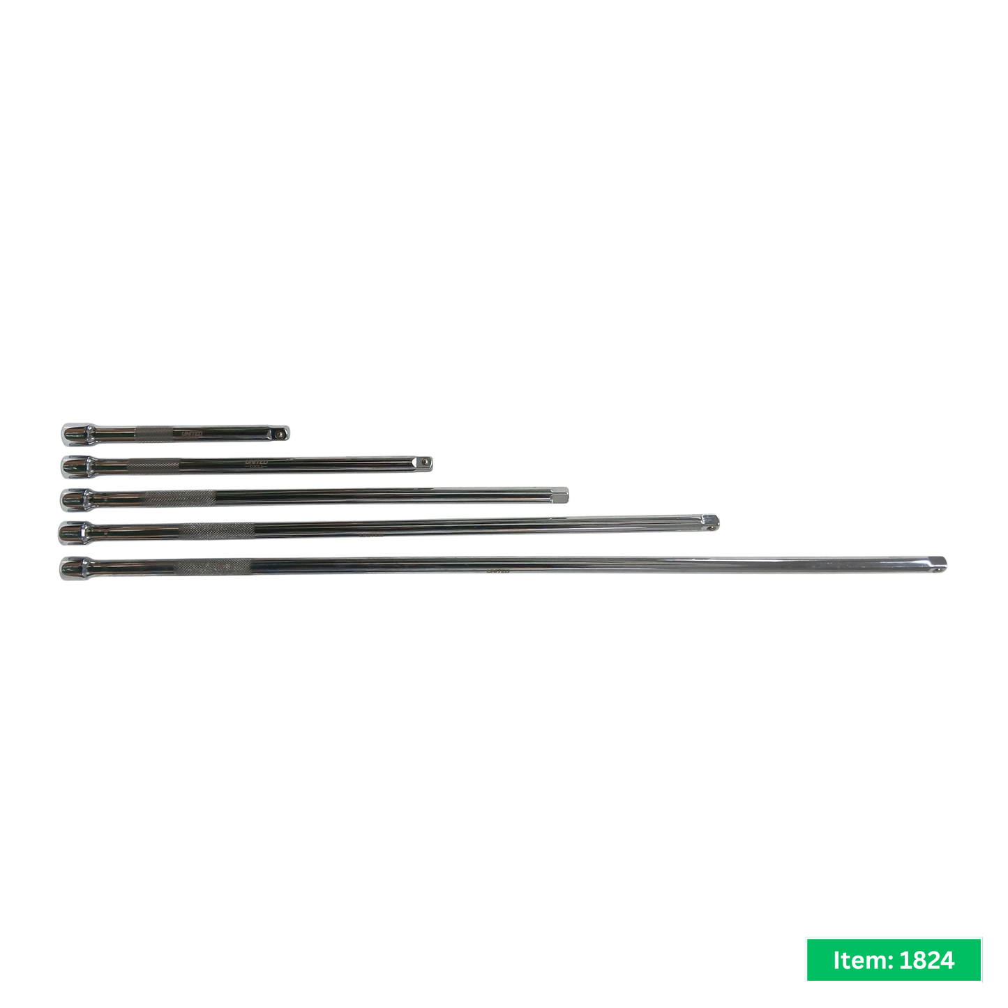 5PC 3/8" Dr Extra Long Extension Bar Set 100, 150, 350, 450, 600mm in EVA Foam