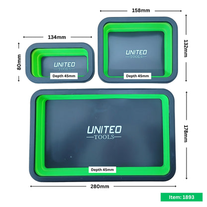 3PC Collapsible Magnetic Parts Tray