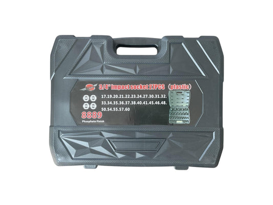 United Tools 27pc 3/4in Drive Impact Socket Set 17-60mm CR-MO 6 Point