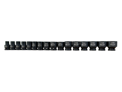 32PC 3/8 Dr IMPACT DEEP And SHALLOW Sockets Metric 8-22mm