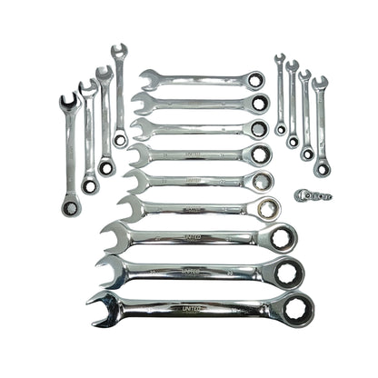 United Tools 20PC Ratchet Spanner Set 8-32mm