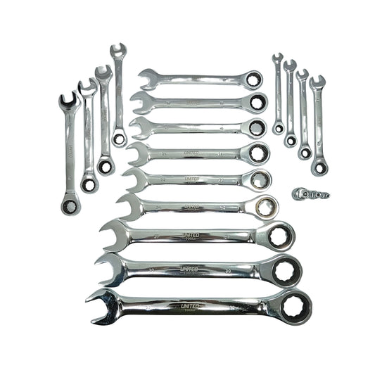 United Tools 20PC Ratchet Spanner Set 8-32mm