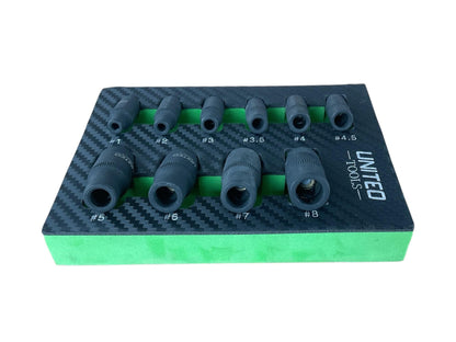 10PC 1/4" & 3/8" Dr Tap Socket Set
