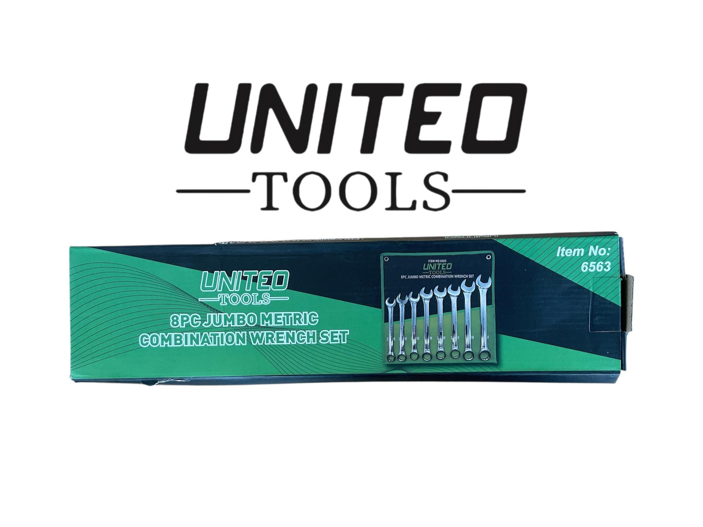 8-Piece Jumbo Metric Combination Wrench Set, 22-32mm, With Storage Roll 6563