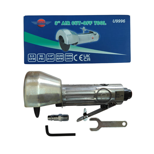 United Tools 3" Air Cut-Off Tool 20,000 RPM Cutting Tool