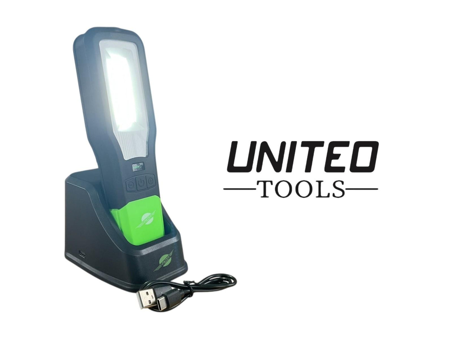 COB Led Cordless Magnetic Work Light USB Inspection Lamp Torch Rechargeable