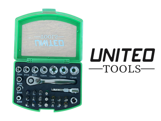 Ratchet Screwdriver Bit Socket Set 4-13mm