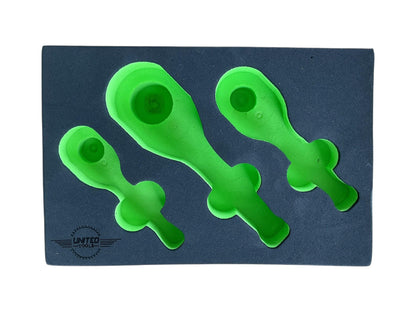 United Tools 3PC Quick Release Stubby Ratchet Set 1/4 Dr, 3/8 Dr & 1/2 Dr