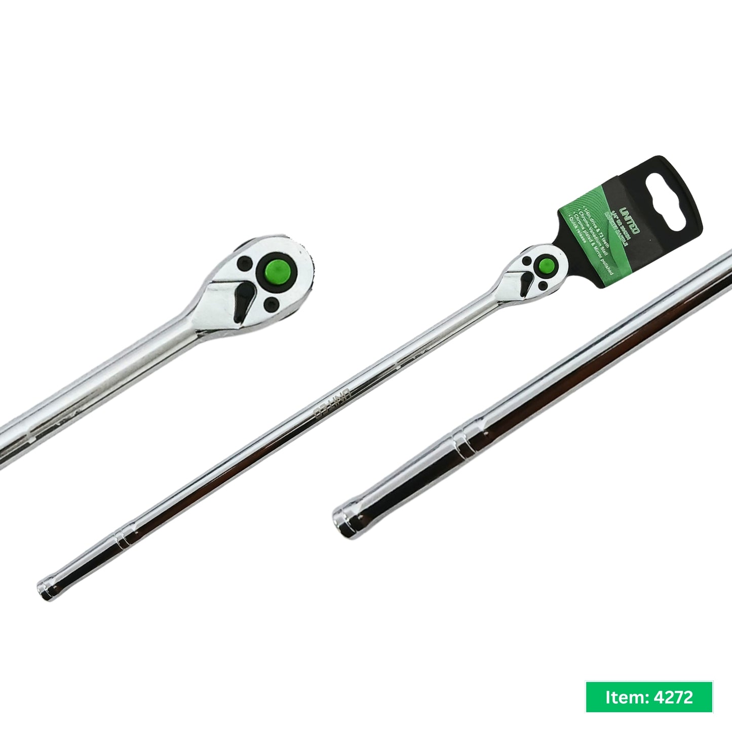 1/2" Drive 609mm Extra Long Ratchet Handle Reversible Quick Release 72 Teeth