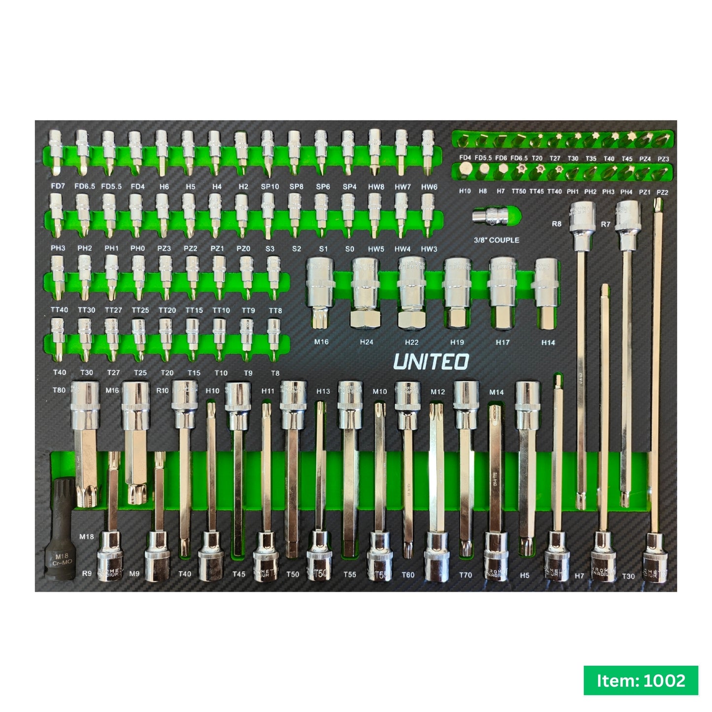 XXL Professional 7 Drawer Roller Lockable Tool Cabinet with 286 Tools