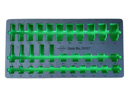 32PC 3/8 Dr IMPACT DEEP And SHALLOW Sockets Metric 8-22mm