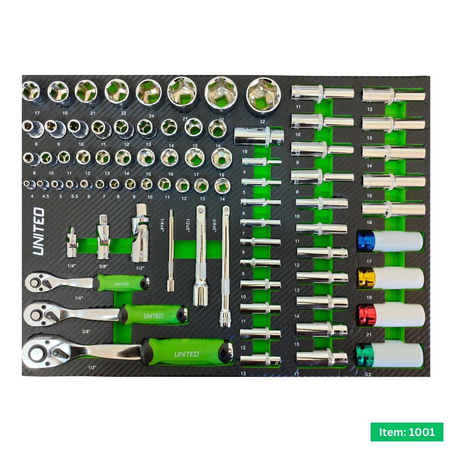XXL Professional 7 Drawer Roller Lockable Tool Cabinet with 286 Tools