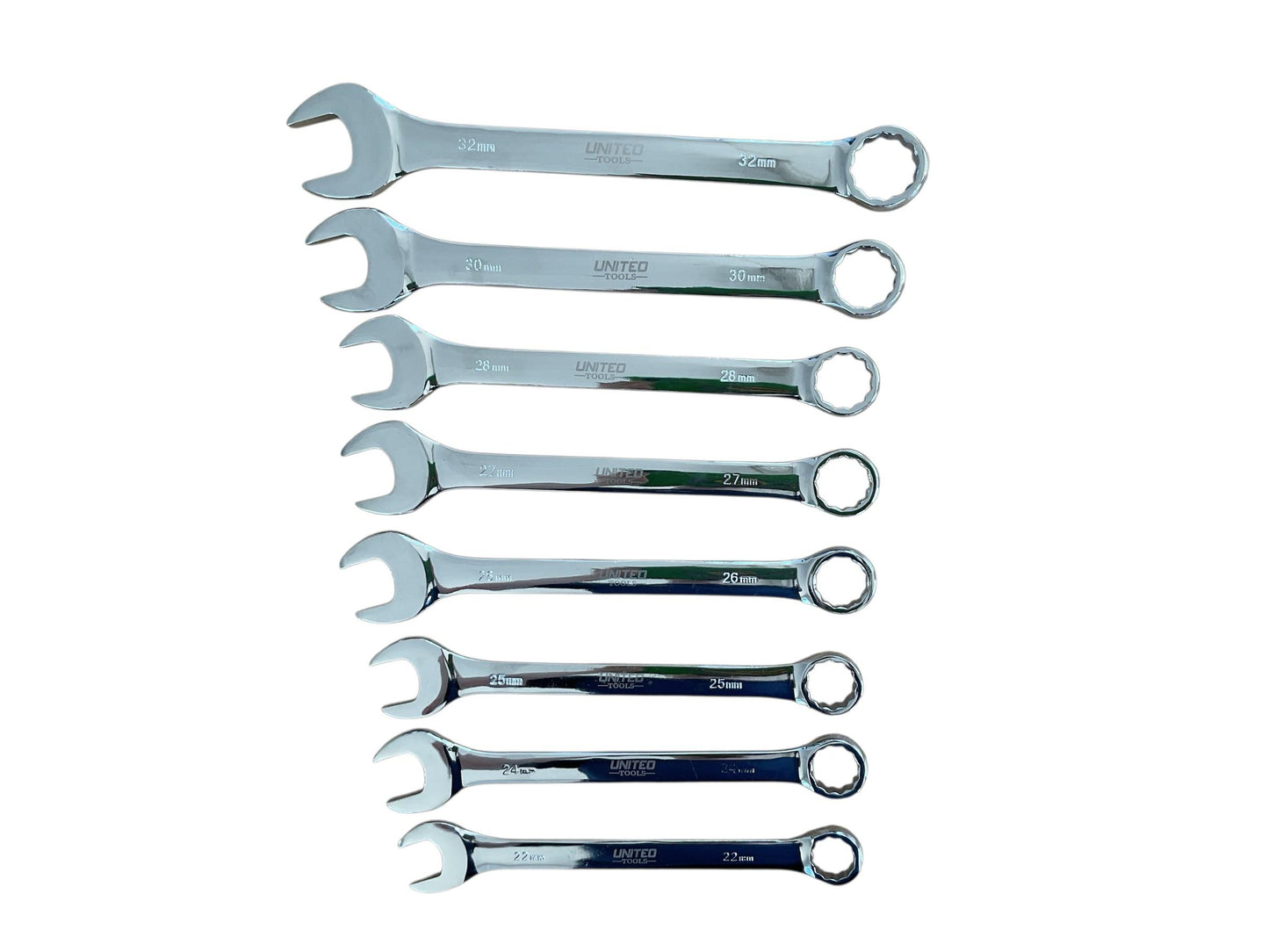 8-Piece Jumbo Metric Combination Wrench Set, 22-32mm, With Storage Roll 6563