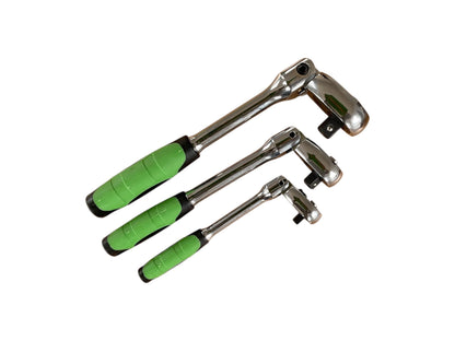 3PC Flexi-Head Quick Release Ratchet Set