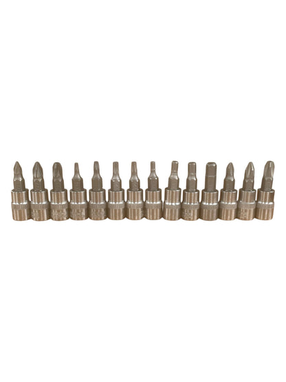 1/4 Socket Set With TORX HEX Screwdriver Bits