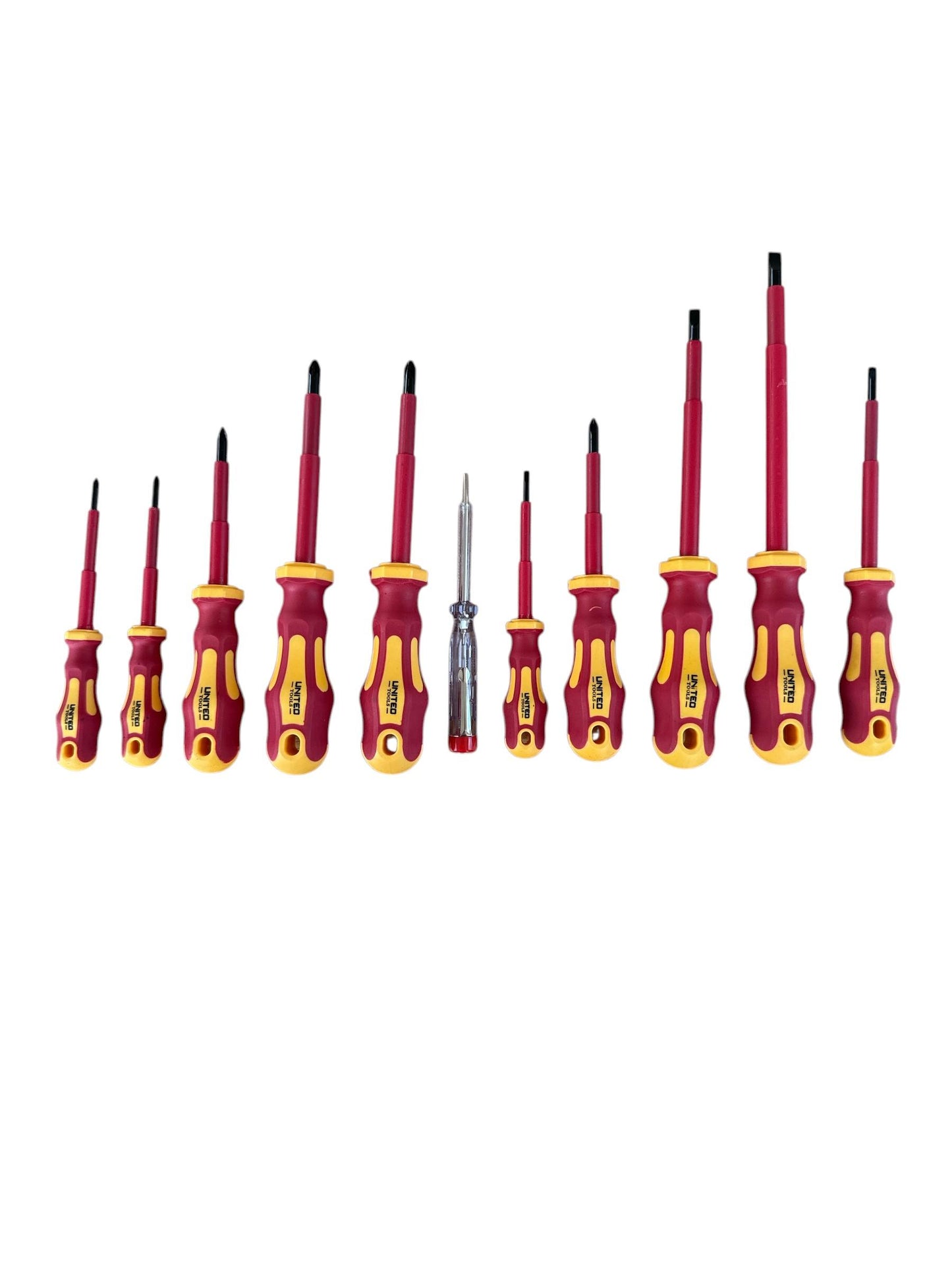11PC Insulated Screwdriver Set Slotted Tool Set EVA Foam