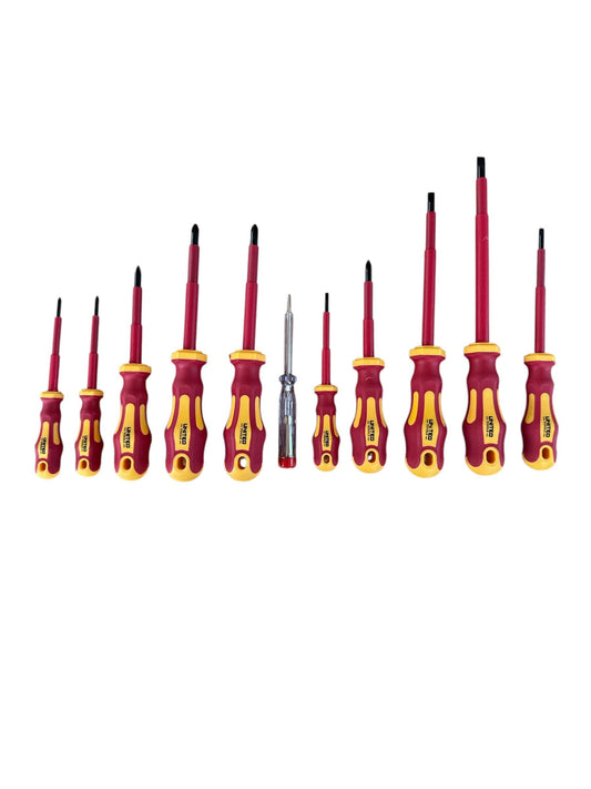 11PC Insulated Screwdriver Set Slotted Tool Set EVA Foam