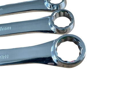 7PC Aviation Double Ended Ring Extra Long Spanner Set 8-24mm Spanners