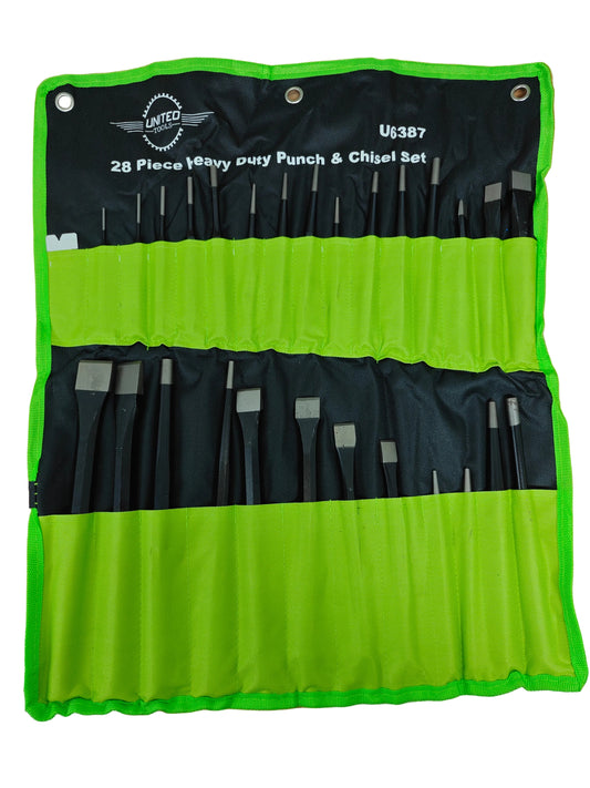 28PC Punch & Chisel Set - Heavy Duty